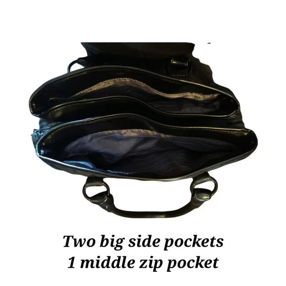 Simply Vera Wang Black Purse | Medium Size | 3 Pockets - Picture 4 of 7